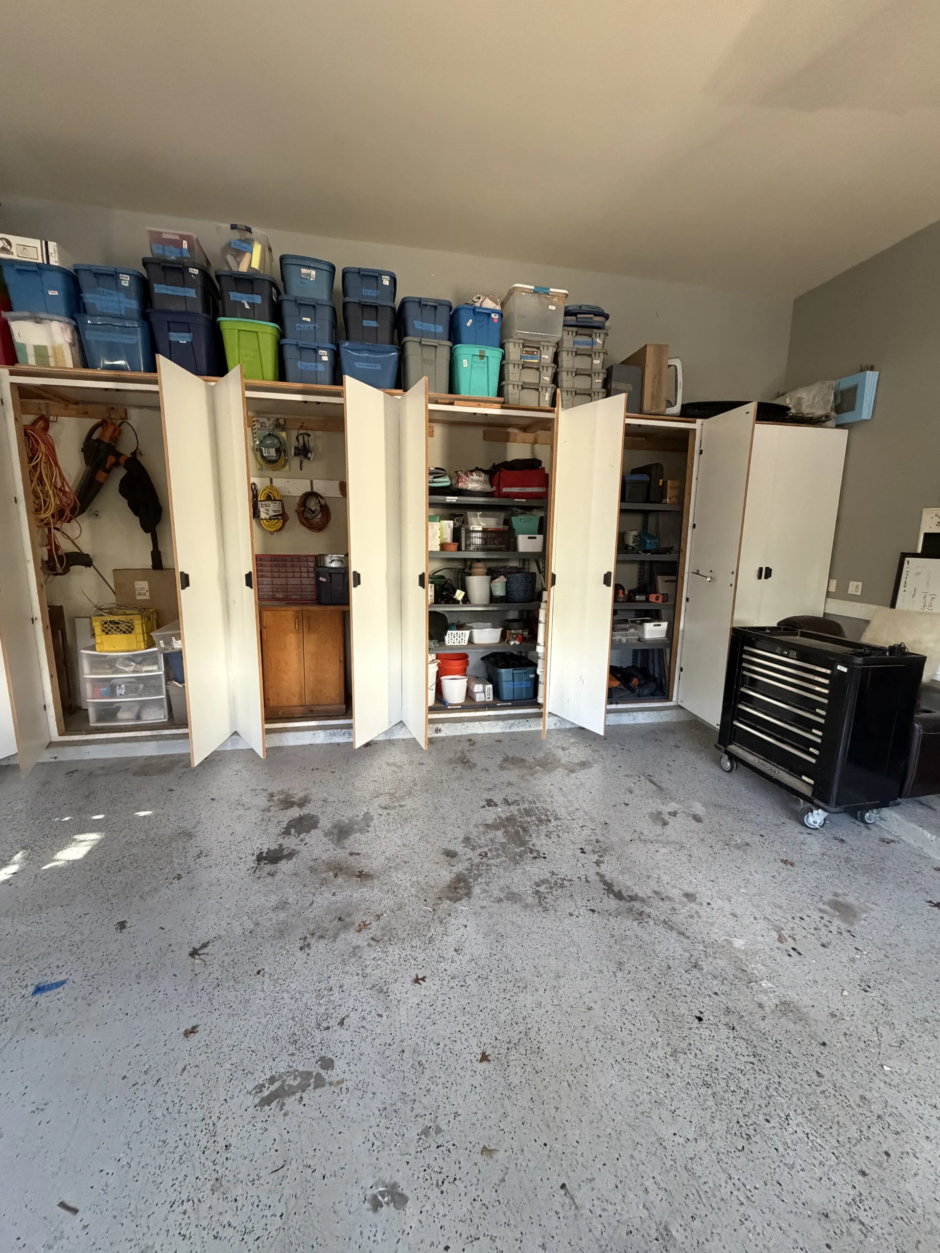 The same garage after professional organizing by Top Tier Tidying