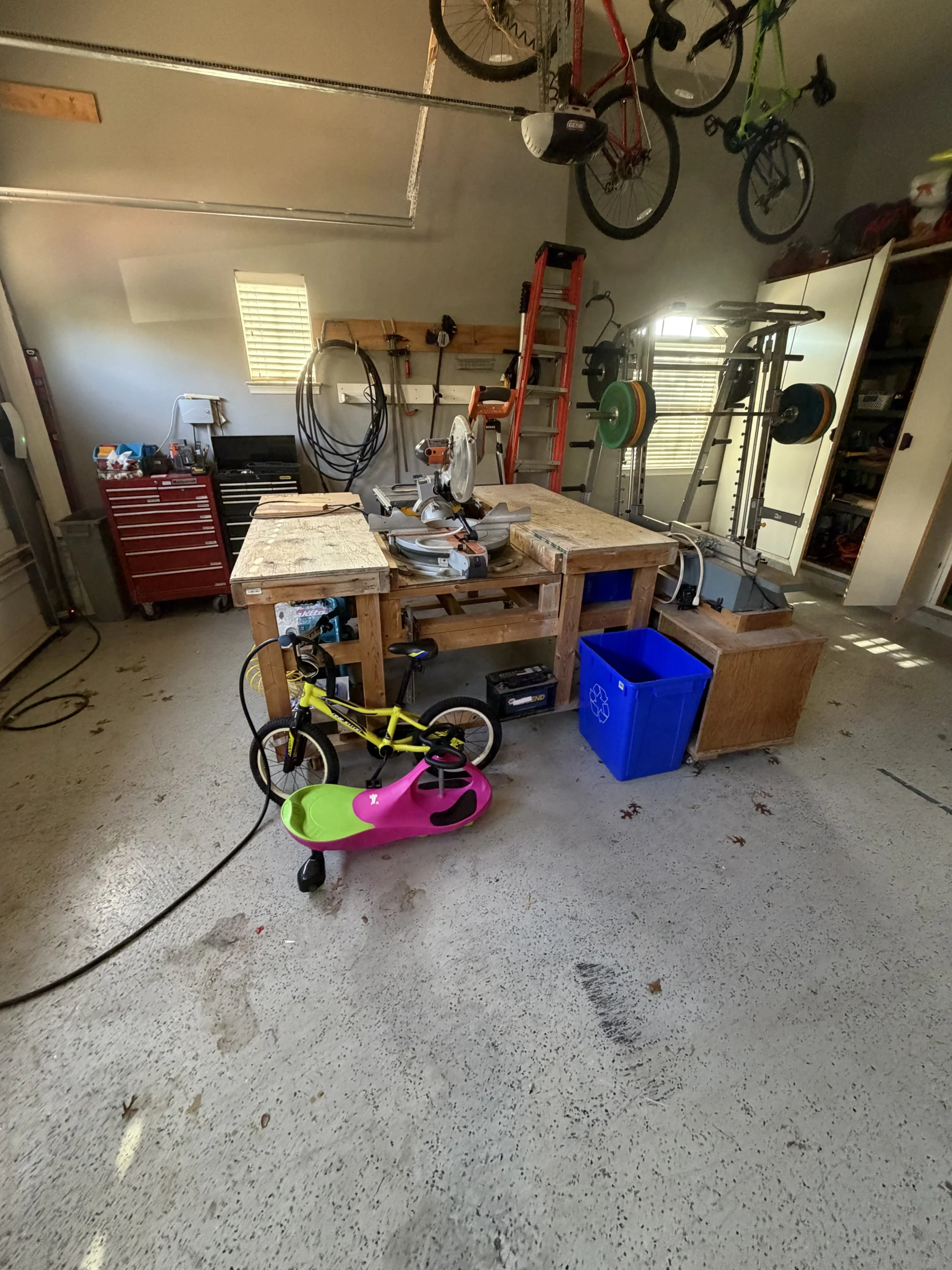 The same garage after professional organizing by Top Tier Tidying