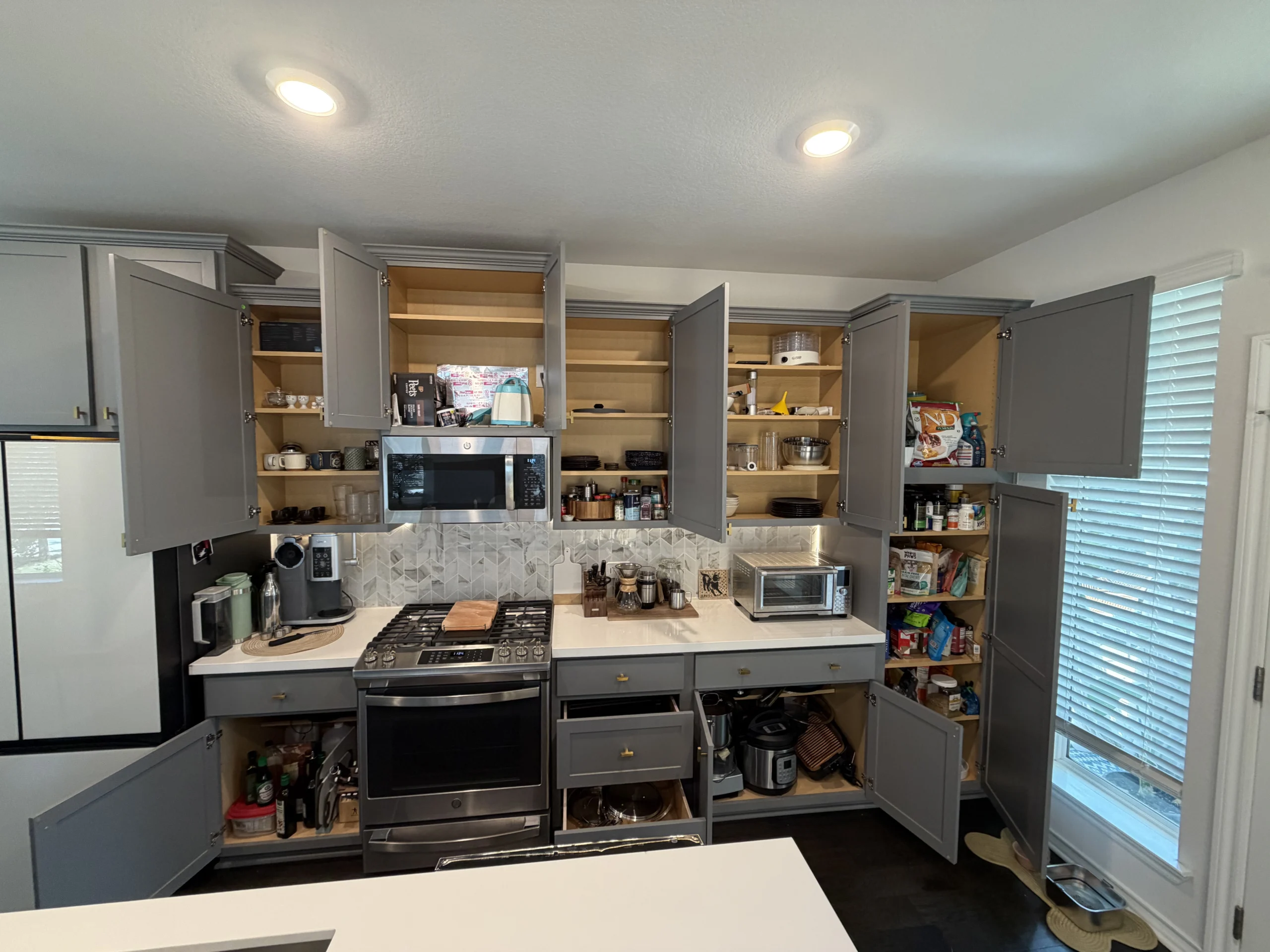 The same pantry or kitchen after professional organizing by Top Tier Tidying