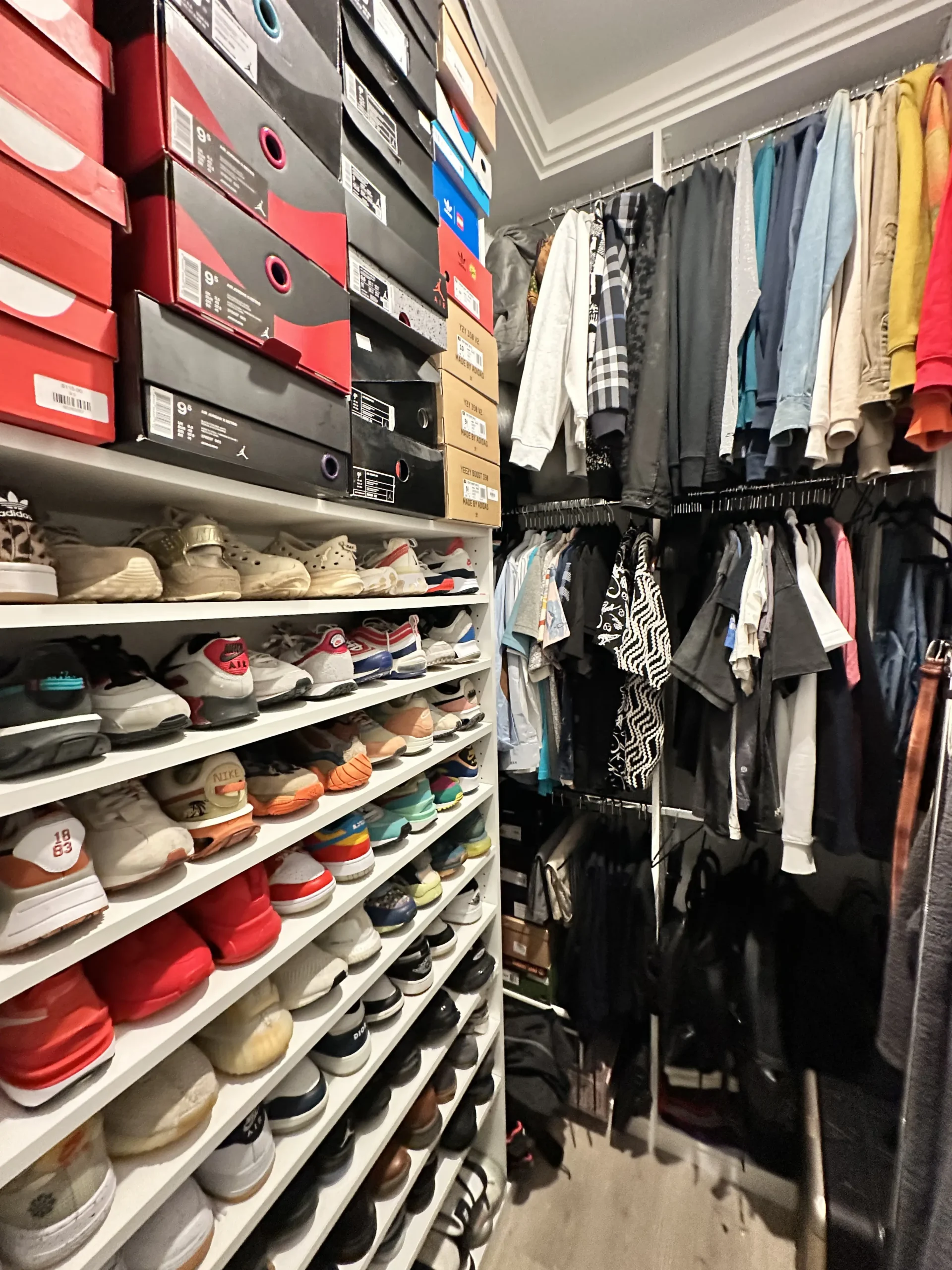 The same closet after professional organizing by Top Tier Tidying