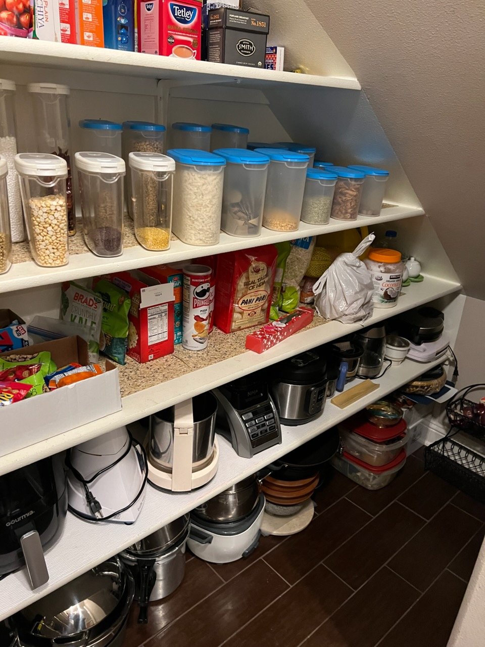 The same pantry or kitchen after professional organizing by Top Tier Tidying